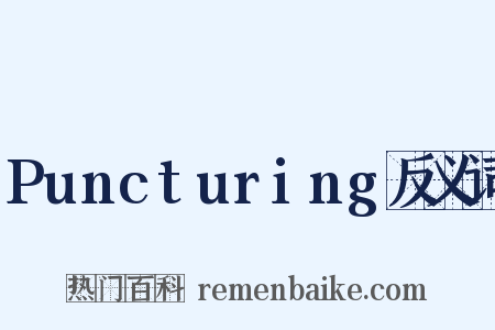 Puncturing反义词是什么意思的图片
